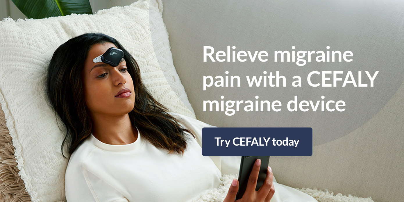 Relieve migraine pain with a CEFALY migraine device