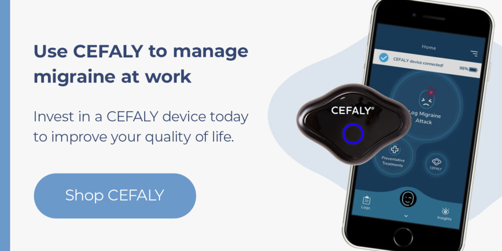 Use CEFALY to manage migraine at work