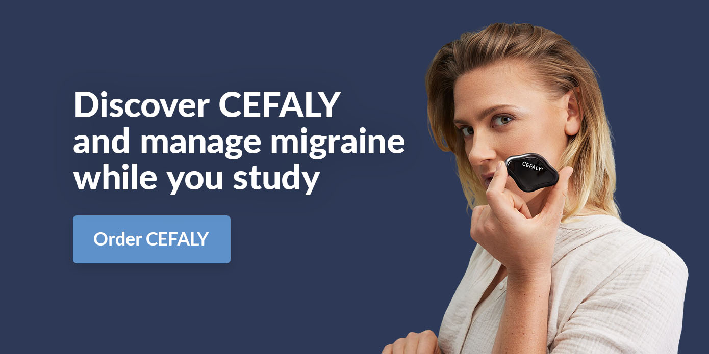 Discover CEFALY and manage migraine while you study