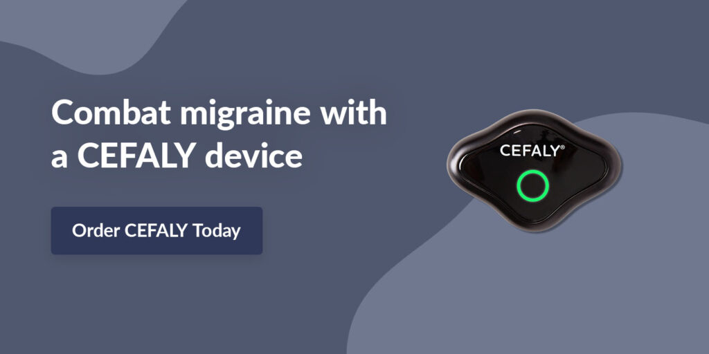 Combat migraine with a CEFALY device