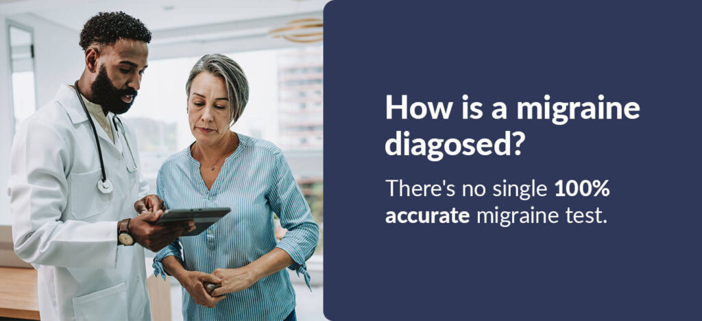 How is a migraine diagnosed?